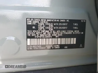 2020 Toyota RAV4 XLE with VIN 2T3P1RFV2LC084813, listed as a Copart auction lot 59567615 with 126,676 mi miles and Salvage title. Bid and sale history available at DreamBid. Image 13.