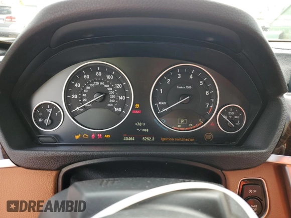 2016 BMW 4 Series 435i with VIN WBA3T3C56G5A41923, listed as a Copart auction lot 52564105 with 40,464 mi miles and Non repairable. Bid and sale history available at DreamBid. Image 9.
