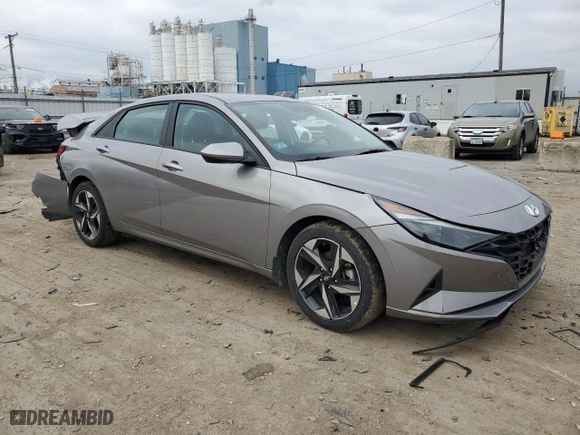2023 Hyundai Elantra SEL with VIN KMHLS4AG6PU421861, listed as a Copart auction lot 85800364 with 30,214 mi miles and Salvage Title. Bid and sale history available at carsss.com. Image 4.
