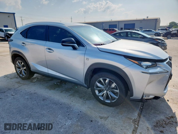 2017 Lexus NX 200t with VIN JTJYARBZXH2081618, listed as a Copart auction lot 57838325 with 96,172 mi miles and Salvage title. Bid and sale history available at DreamBid. Image 4.