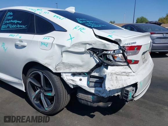 2019 Honda Accord Sedan Sport 1.5T with VIN 1HGCV1F31KA015305, listed as a IAAI auction lot 42094496 with 84,794 mi miles. Bid and sale history available at carsss.com. Image 6.