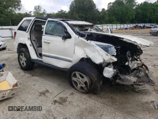 2005 Jeep Grand Cherokee Limited with VIN 1J8HR58N35C575343, listed as a Copart auction lot 57079695 with 143,772 mi miles and Salvage title. Bid and sale history available at DreamBid. Image 4.