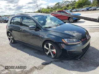 2016 Volkswagen Golf GTI SE w/Performance Pkg with VIN 3VW547AU0GM014926, listed as a Copart auction lot 46799635 with 63,776 mi miles and Salvage Title. Bid and sale history available at carsss.com. Image 4.