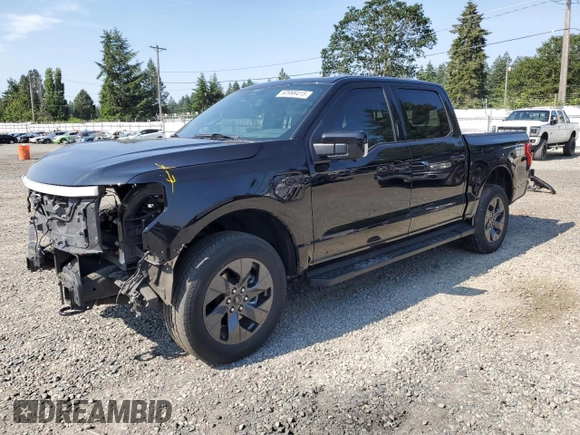 2023 Ford F-150 Lightning Pro with VIN 1FTVW1EV5PWG63666, listed as a Copart auction lot 60998415 with 35,089 mi miles and Salvage title. Bid and sale history available at DreamBid. Image 1.