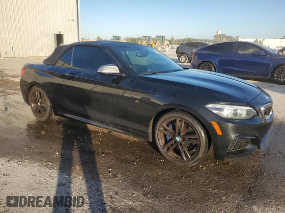 2019 BMW 2 Series M240i with VIN WBA2N1C53KVC28507, listed as a Copart auction lot 82928294 with 62,153 mi miles and Salvage Title. Bid and sale history available at carsss.com. Image 4.