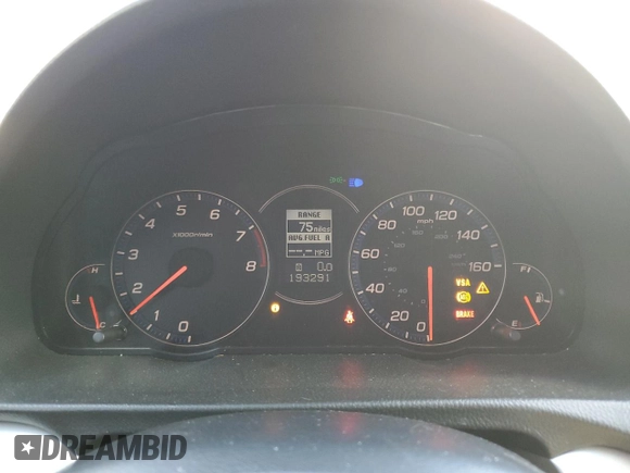 2006 Acura TSX Navi with VIN JH4CL95906C033408, listed as a Copart auction lot 86137534 with 193,291 mi miles and Salvage title. Bid and sale history available at DreamBid. Image 9.