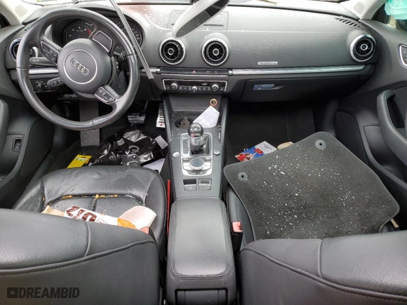2015 Audi A3 2.0T Premium Plus with VIN WAUEFGFF7F1133637, listed as a Copart auction lot 50664065 with 0 mi miles and Salvage Title. Bid and sale history available at carsss.com. Image 8.