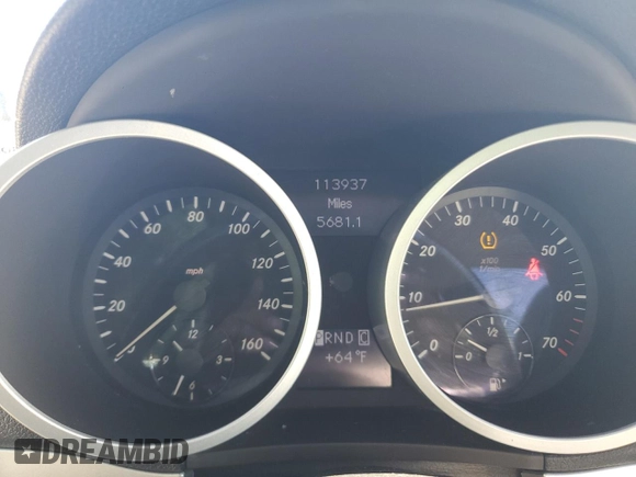2008 Mercedes-Benz SLK-Class 3.0L with VIN WDBWK54F28F187734, listed as a Copart auction lot 81987254 with 113,937 mi miles and Salvage Title. Bid and sale history available at carsss.com. Image 9.