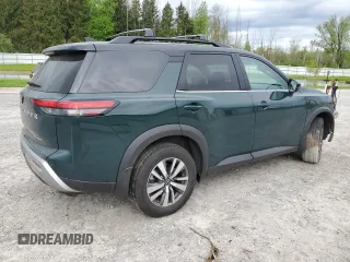 2024 Nissan Pathfinder SL with VIN 5N1DR3CC7RC220127, listed as a Copart auction lot 56792655 with 21,544 mi miles and Salvage title. Bid and sale history available at DreamBid. Image 3.