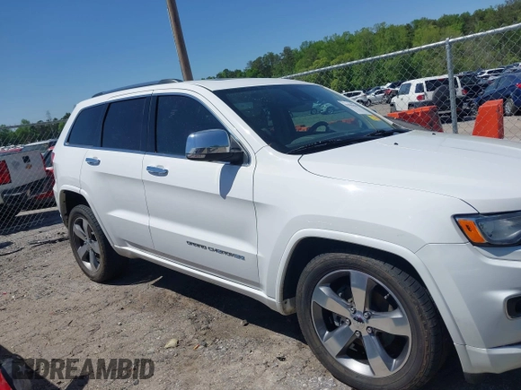 2015 Jeep Grand Cherokee Overland with VIN 1C4RJECG6FC707458, listed as a IAAI auction lot 41996350 with 128,307 mi miles and . Bid and sale history available at DreamBid. Image 13.