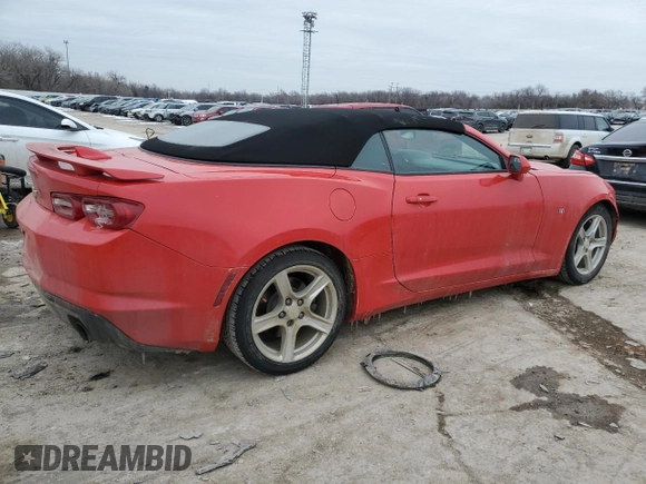2019 Chevrolet Camaro 1LT with VIN 1G1FB3DX2K0139569, listed as a Copart auction lot 46160105 with 121,986 mi miles and Salvage Title. Bid and sale history available at carsss.com. Image 3.