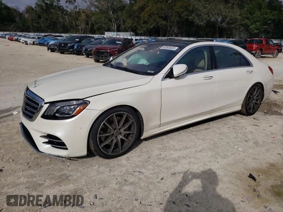 2020 Mercedes-Benz S-Class S 560 with VIN W1KUG8DBXLA551628, listed as a Copart auction lot 42803035 with 35,872 mi miles and Salvage Title. Bid and sale history available at carsss.com. Image 1.