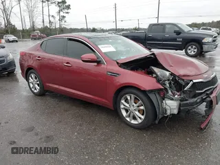 2013 Kia Optima EX with VIN 5XXGN4A7XDG162516, listed as a IAAI auction lot 38488668 with 200,026 mi miles and . Bid and sale history available at carsss.com. Image 1.