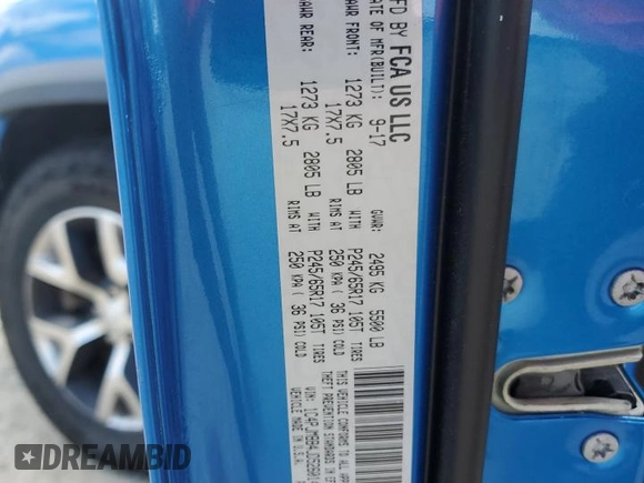 2018 Jeep Cherokee Trailhawk with VIN 1C4PJMBB4JD526014, listed as a Copart auction lot 58728255 with 76,655 mi miles and Salvage title. Bid and sale history available at DreamBid. Image 13.