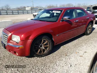 2007 Chrysler 300 C with VIN 2C3KA63H57H698142, listed as a Copart auction lot 48398145 with 155,827 mi miles and Salvage Title. Bid and sale history available at carsss.com. Image 1.