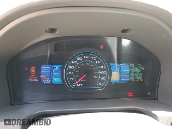2012 Ford Fusion Hybrid with VIN 3FADP0L3XCR267935, listed as a Copart auction lot 54770805 with 144,794 mi miles and Salvage title. Bid and sale history available at DreamBid. Image 9.