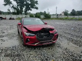 2019 Genesis G70 Dynamic with VIN KMTG34LE2KU021837, listed as a Copart auction lot 57754815 with 41,586 mi miles and Salvage title. Bid and sale history available at DreamBid. Image 13.