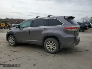 2015 Toyota Highlander LE with VIN 5TDBKRFHXFS082376, listed as a Copart auction lot 51567195 with 153,026 mi miles and Salvage Title. Bid and sale history available at carsss.com. Image 2.