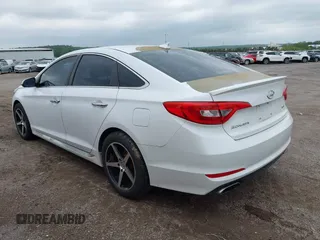 2015 Hyundai Sonata Sport with VIN 5NPE34AF9FH110094, listed as a IAAI auction lot 42142628 with 77,603 mi miles and . Bid and sale history available at DreamBid. Image 3.