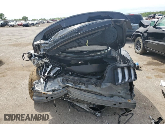 2019 Ford Mustang GT with VIN 1FA6P8CF2K5202287, listed as a Copart auction lot 55109385 with 51,387 mi miles and Salvage title. Bid and sale history available at DreamBid. Image 6.