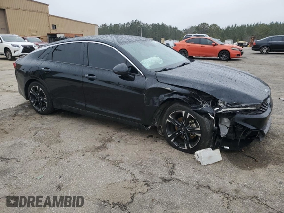 2021 Kia K5 GT-Line with VIN 5XXG64J28MG068197, listed as a Copart auction lot 46208885 with 160,989 mi miles and Salvage Title. Bid and sale history available at carsss.com. Image 4.