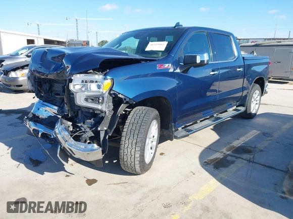 2023 Chevrolet Silverado 1500 LTZ with VIN 1GCUDGE8XPZ241924, listed as a IAAI auction lot 41329065 with 46,749 mi miles and . Bid and sale history available at DreamBid. Image 2.