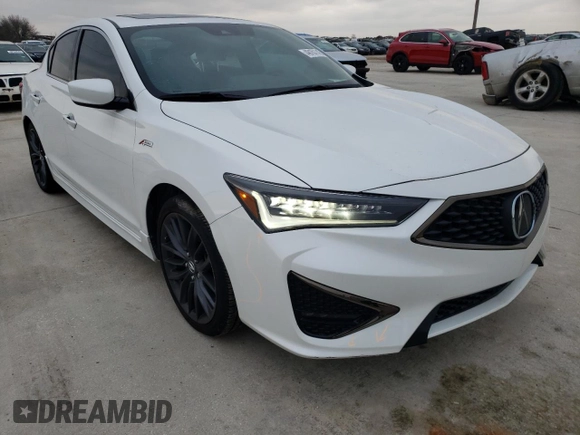 2022 Acura ILX Premium with VIN 19UDE2F86NA008120, listed as a Copart auction lot 40157743 with 7,488 mi miles and . Bid and sale history available at DreamBid. Image 4.
