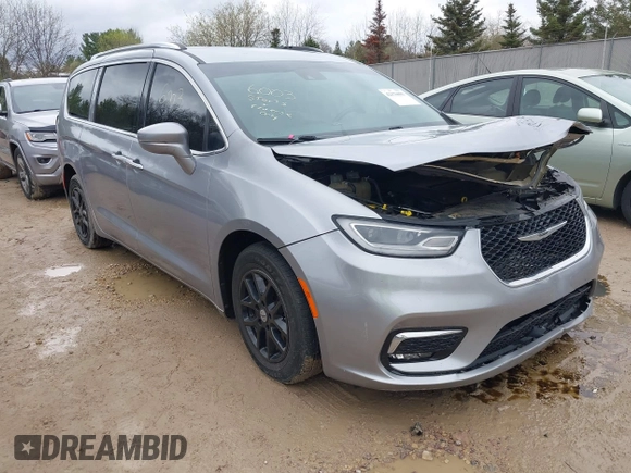 2021 Chrysler Pacifica Touring L z VIN 2C4RC1BG0MR531936, wystawiony jako IAAI lot #42176003 z przebiegiem 109 633 mil mil oraz . Historia ofert i sprzedaży dostępna na DreamBid. Obrazek 1.