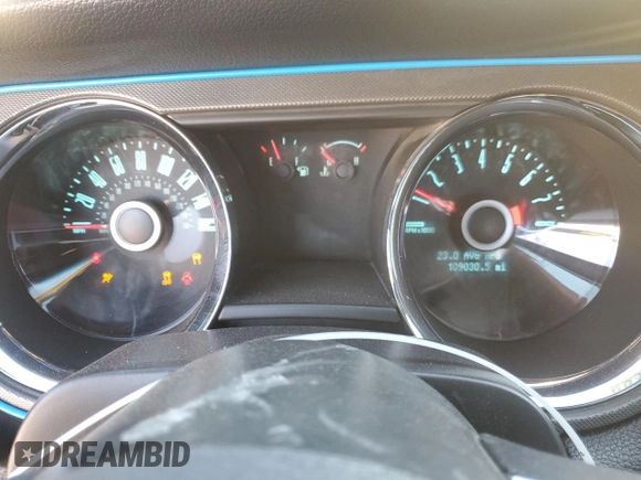 2014 Ford Mustang V6 with VIN 1ZVBP8AM1E5299087, listed as a Copart auction lot 88458015 with 109,030 mi miles and Salvage title. Bid and sale history available at DreamBid. Image 9.