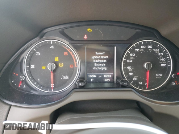2016 Audi Q5 Premium Plus with VIN WA1CVAFP3GA044940, listed as a Copart auction lot 87227444 with 102,947 mi miles and Salvage title. Bid and sale history available at DreamBid. Image 9.