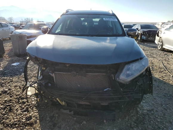 2015 Nissan Rogue S with VIN KNMAT2MV2FP554203, listed as a Copart auction lot 47245155 with 78,873 mi miles and Salvage Title. Bid and sale history available at carsss.com. Image 5.