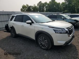 2024 Nissan Pathfinder SL with VIN 5N1DR3CD5RC200810, listed as a Copart auction lot 59194135 with 23,740 mi miles and Salvage title. Bid and sale history available at DreamBid. Image 4.