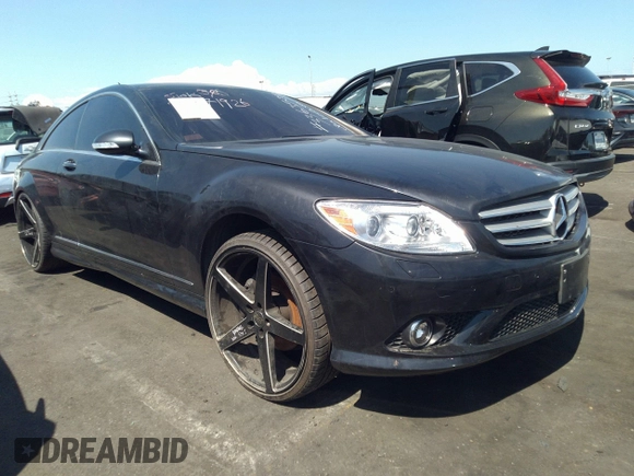 2008 Mercedes-Benz CL-Class V8 with VIN WDDEJ71X18A013018, listed as a IAAI auction lot 33635209 with 99,776 mi miles. Bid and sale history available at carsss.com. Image 1.