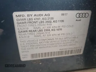 2018 Audi Q3 Premium Plus with VIN WA1HCCFS2JR007320, listed as a Copart auction lot 50150175 with 70,096 mi miles and Salvage Title. Bid and sale history available at carsss.com. Image 14.