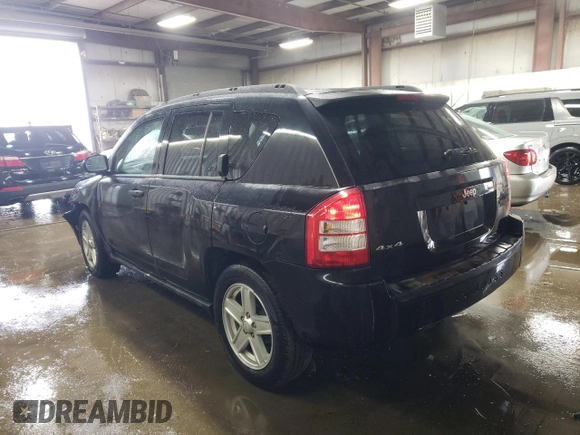 2007 Jeep Compass Sport with VIN 1J8FF47W87D389993, listed as a Copart auction lot 46369205 with 100,740 mi miles and Salvage Title. Bid and sale history available at carsss.com. Image 2.