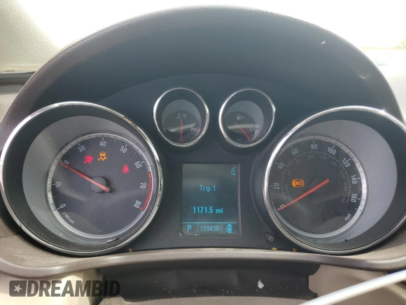 2011 Buick Regal CXL RL1 with VIN W04GN5EC2B1034061, listed as a Copart auction lot 56745145 with 133,438 mi miles and Salvage title. Bid and sale history available at DreamBid. Image 9.