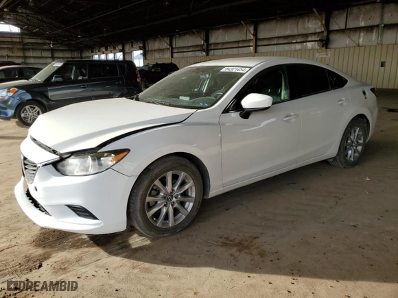 2017 Mazda Mazda6 Sport with VIN JM1GL1U56H1137693, listed as a Copart auction lot 84321454 with 91,937 mi miles and Salvage Title. Bid and sale history available at carsss.com. Image 1.