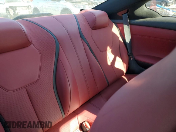 2022 Infiniti Q60 Red Sport 400 with VIN JN1FV7LL8NM680212, listed as a Copart auction lot 41955715 with Not provided miles and Salvage title. Bid and sale history available at DreamBid. Image 10.