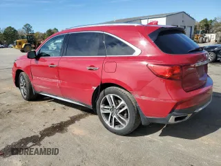 2018 Acura MDX Advance with VIN 5J8YD4H82JL002830, listed as a Copart auction lot 43667625 with 117,192 mi miles and Salvage Title. Bid and sale history available at carsss.com. Image 2.