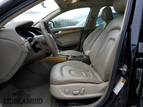 2009 Audi A4 2.0T Prem with VIN WAUVF78K29A182355, listed as a Copart auction lot 52485535 with 0 mi miles and Clean Title. Bid and sale history available at carsss.com. Image 7.