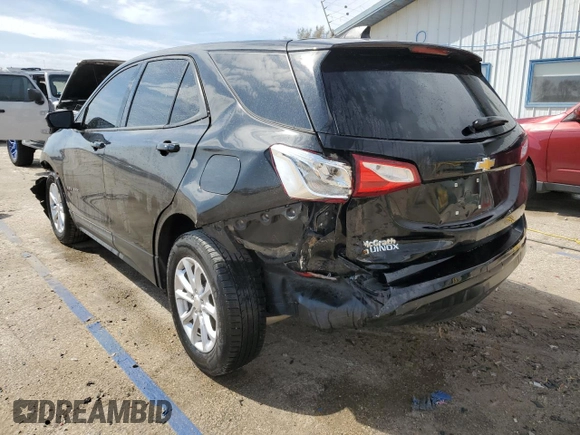 2019 Chevrolet Equinox LS with VIN 3GNAXHEV2KL296025, listed as a Copart auction lot 49456375 with 95,767 mi miles and Salvage Title. Bid and sale history available at carsss.com. Image 2.