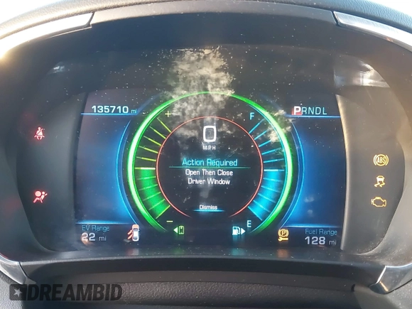 2016 Chevrolet Volt Premier with VIN 1G1RD6S51GU132901, listed as a IAAI auction lot 41496455 with 135,710 mi miles. Bid and sale history available at carsss.com. Image 7.