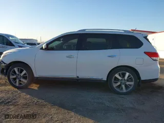 2014 Nissan Pathfinder Platinum with VIN 5N1AR2MM8EC650425, listed as a IAAI auction lot 41516875 with 149,869 mi miles. Bid and sale history available at carsss.com. Image 16.