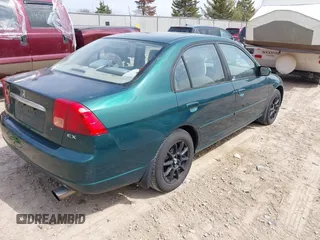 2001 Honda Civic EX with VIN 1HGES26721L067748, listed as a IAAI auction lot 42060829 with 210,408 mi miles. Bid and sale history available at carsss.com. Image 4.
