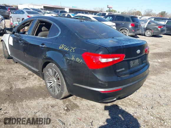 2014 Kia Cadenza Premium with VIN KNALN4D76E5151350, listed as a IAAI auction lot 41383199 with Not Provided miles and . Bid and sale history available at carsss.com. Image 3.
