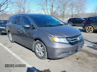 2015 Honda Odyssey EX-L z VIN 5FNRL5H62FB098902, wystawiony jako IAAI lot #41633269 z przebiegiem 130 003 mil mil oraz . Historia ofert i sprzedaży dostępna na DreamBid. Obrazek 1.