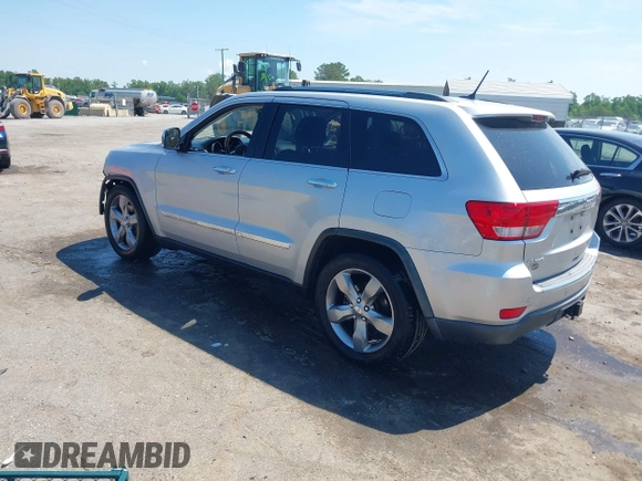 2011 Jeep Grand Cherokee Overland with VIN 1J4RR6GGXBC526649, listed as a IAAI auction lot 42162327 with 185,129 mi miles and . Bid and sale history available at DreamBid. Image 3.