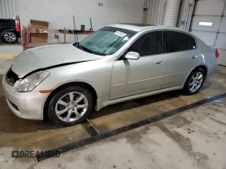 2006 Infiniti G35 with VIN JNKCV51F16M616143, listed as a Copart auction lot 48779475 with 153,993 mi miles and Salvage Title. Bid and sale history available at carsss.com. Image 1.