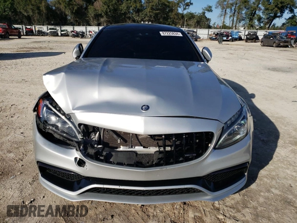 2017 Mercedes-Benz C 63 S AMG with VIN WDDWJ8HB4HF471689, listed as a Copart auction lot 87225834 with 77,678 mi miles and Salvage Title. Bid and sale history available at carsss.com. Image 5.