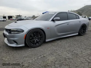 2018 Dodge Charger R/T Scat Pack with VIN 2C3CDXGJ3JH113824, listed as a Copart auction lot 45510305 with 62,717 mi miles and Salvage Title. Bid and sale history available at carsss.com. Image 1.